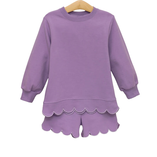 Lavender Sophia Scalloped Set