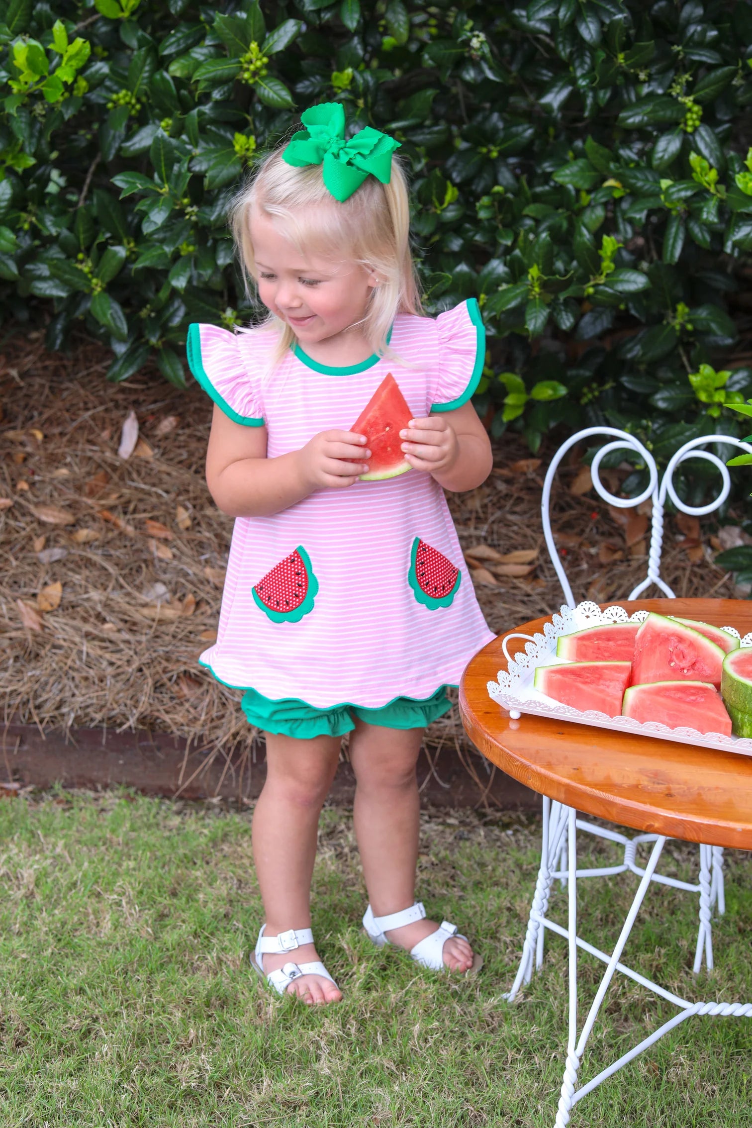 One in a Melon Bloomer Set - Doodlebug's Children's Boutique