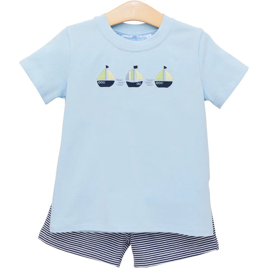 Set Sail Short Set - Doodlebug's Children's Boutique