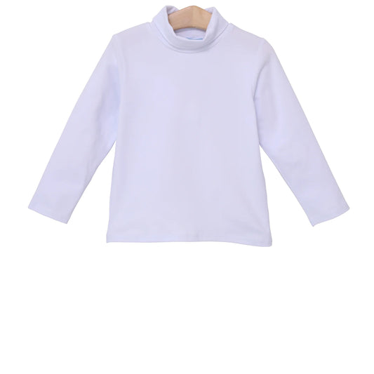 Taylor Turtleneck in White  - Doodlebug's Children's Boutique