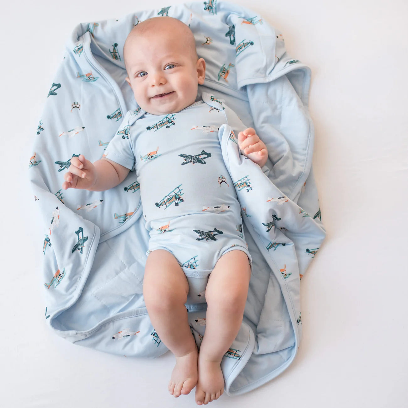 Baby Blanket in Take Off - Doodlebug's Children's Boutique
