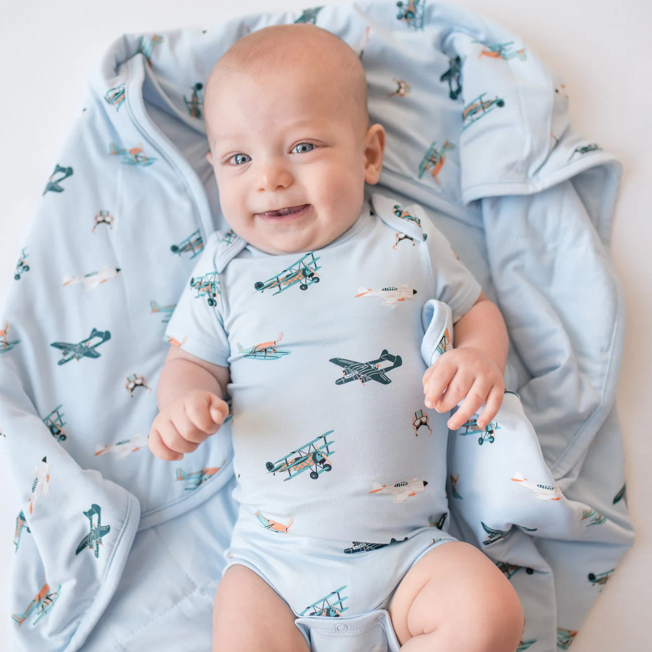 Baby Blanket in Take Off - Doodlebug's Children's Boutique