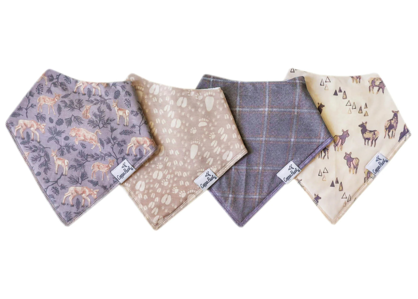 Timber 4 Pack Bandana Bibs  - Doodlebug's Children's Boutique