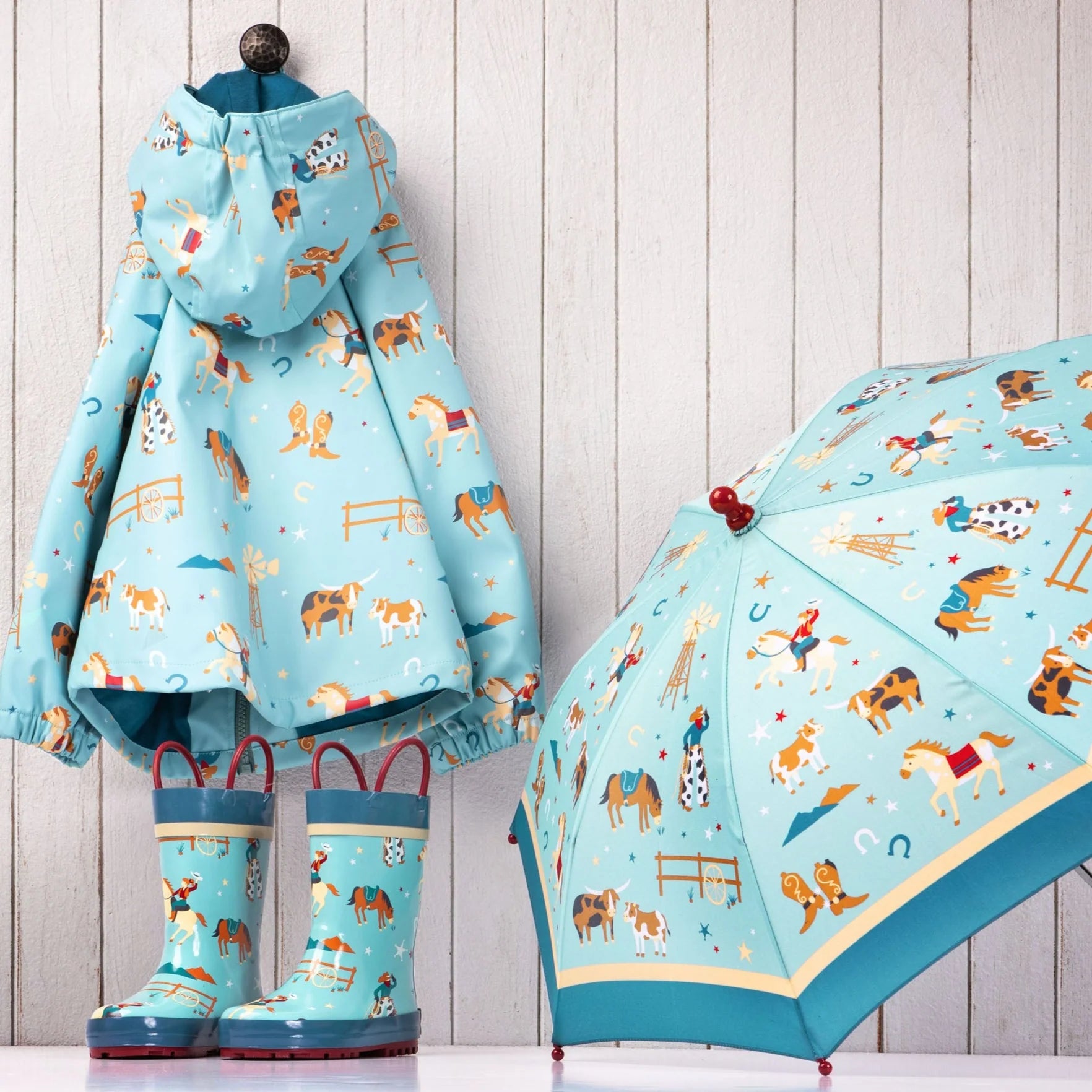 Western Rain Boots  - Doodlebug's Children's Boutique