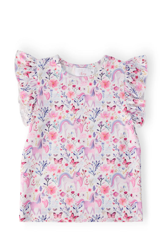 Whimsical Woods Ruffle Tee - Doodlebug's Children's Boutique