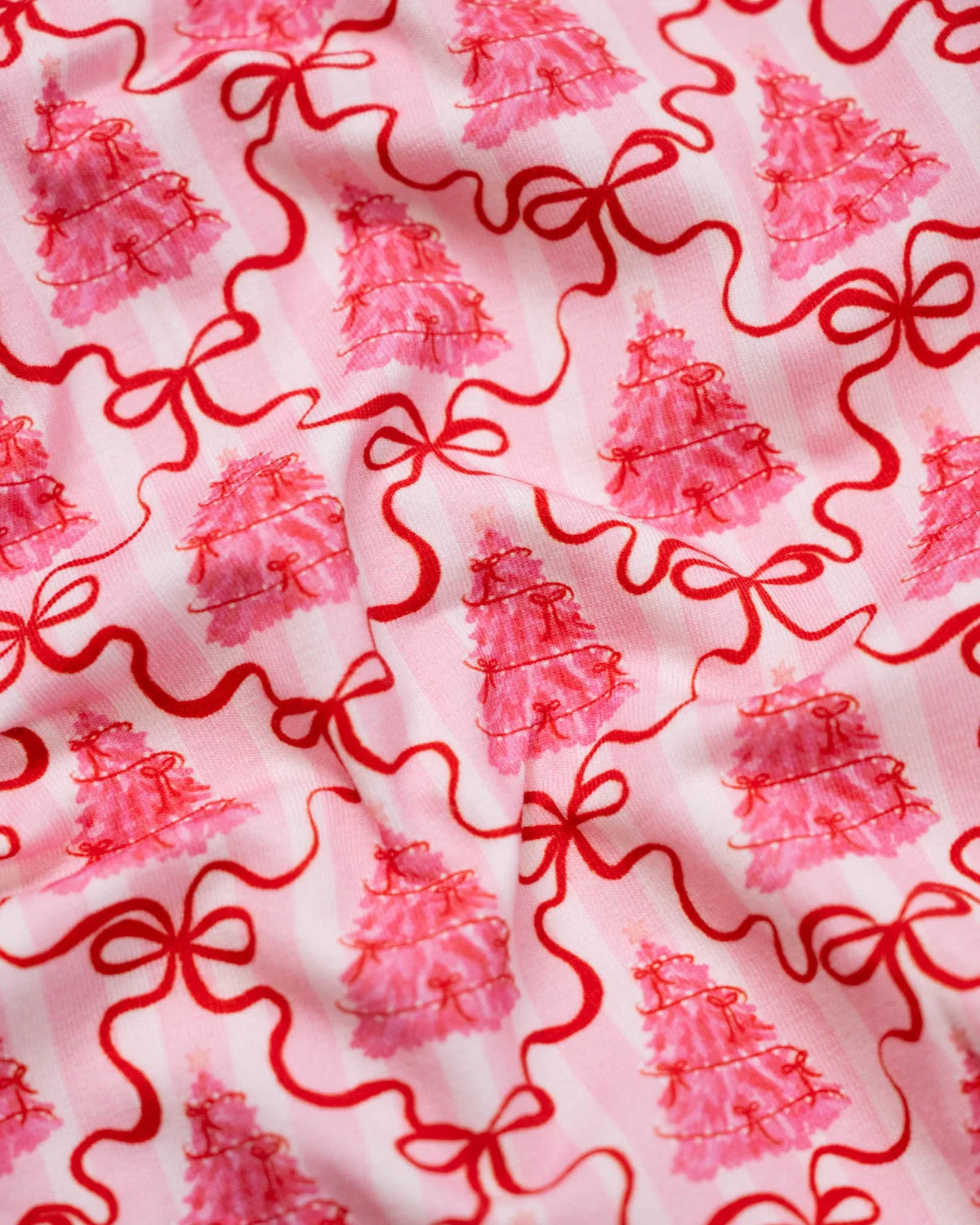 Pink Bottle Brush Trees Knit Dress - Doodlebug's Children's Boutique