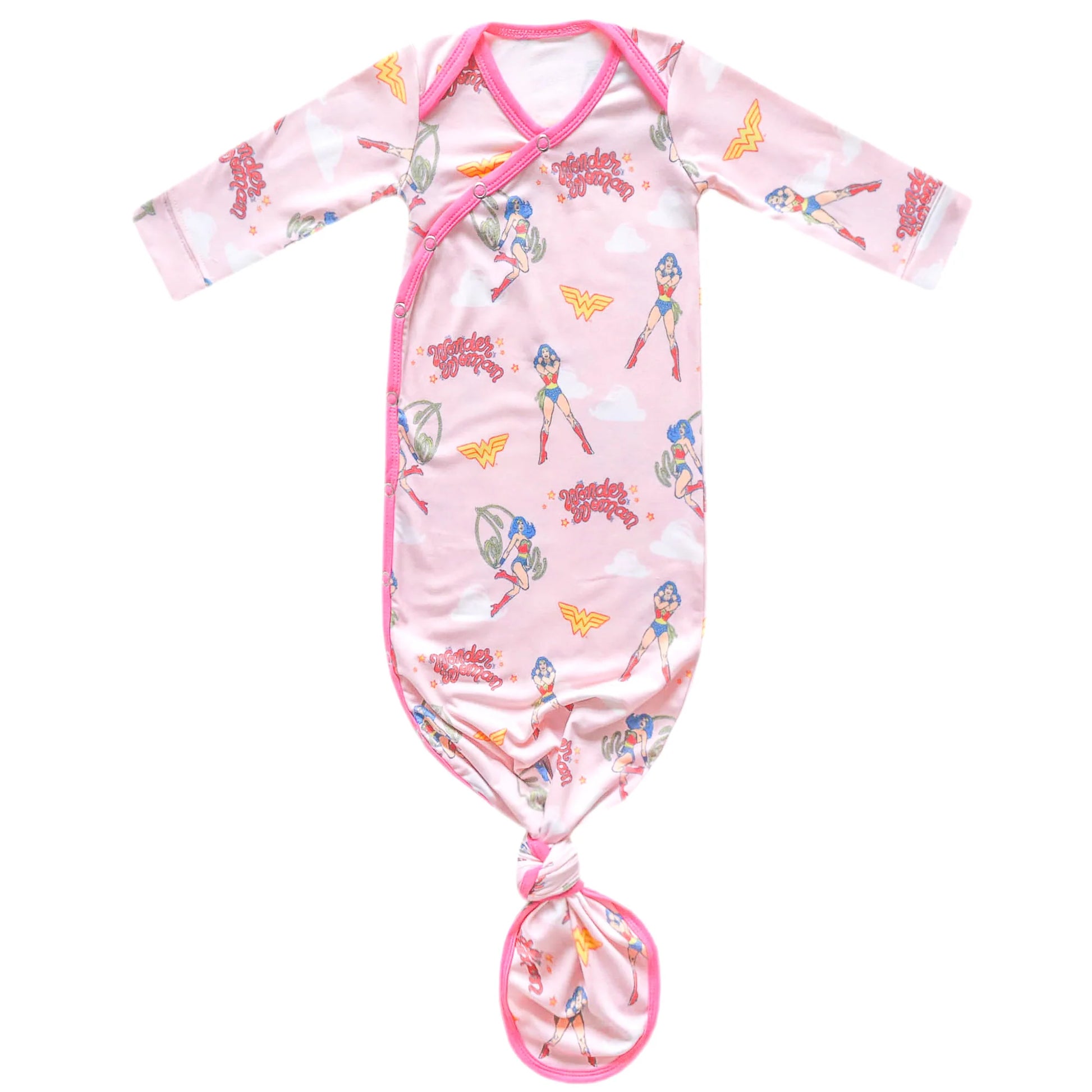 Wonder Woman Knotted Gown - Doodlebug's Children's Boutique