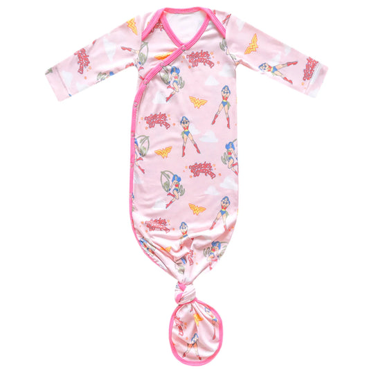 Wonder Woman Knotted Gown - Doodlebug's Children's Boutique