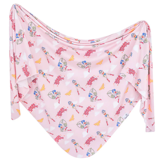 Wonder Woman Swaddle Blanket - Doodlebug's Children's Boutique