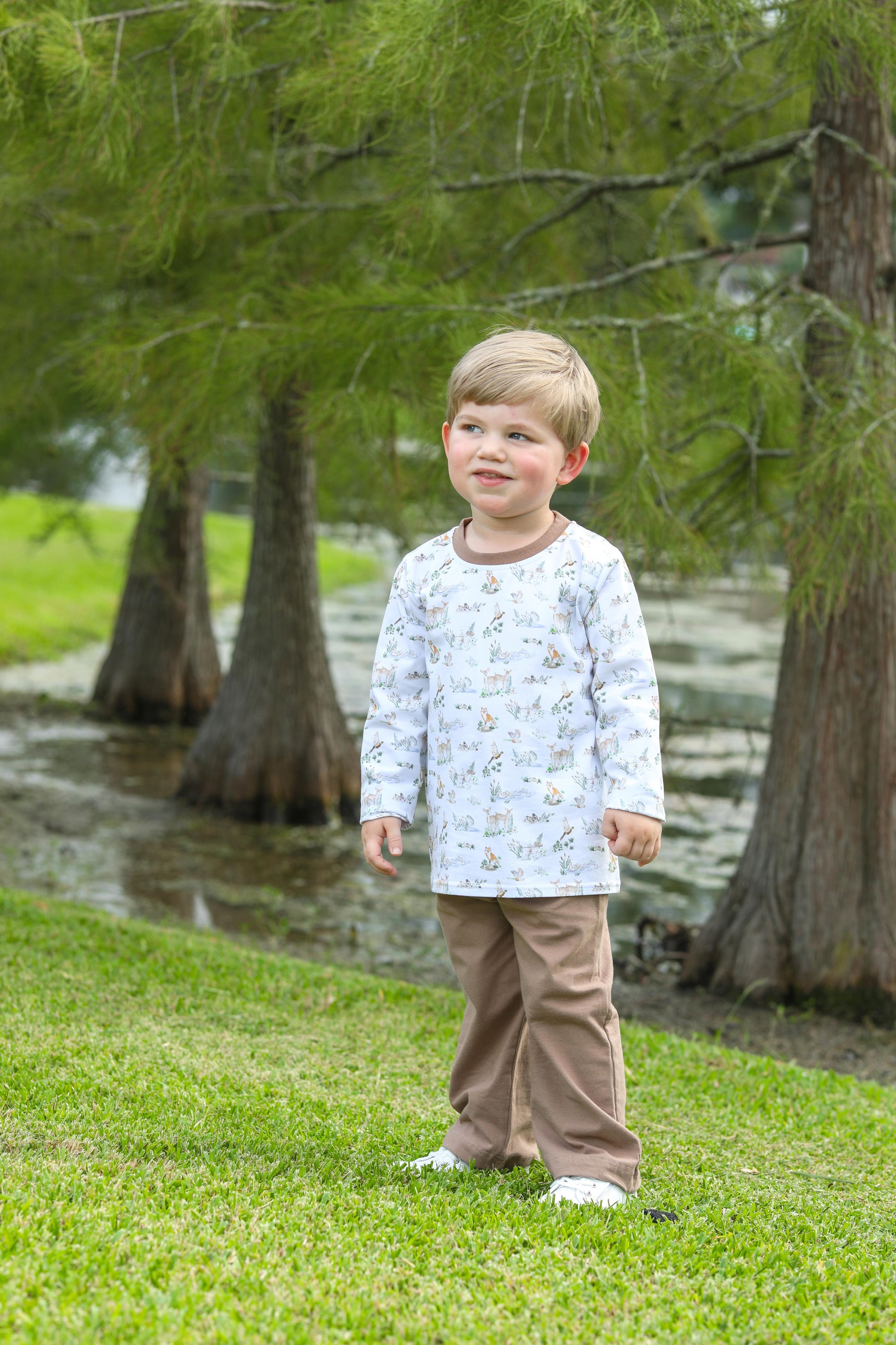 Woodland Friends French Terry Set - Doodlebug's Children's Boutique