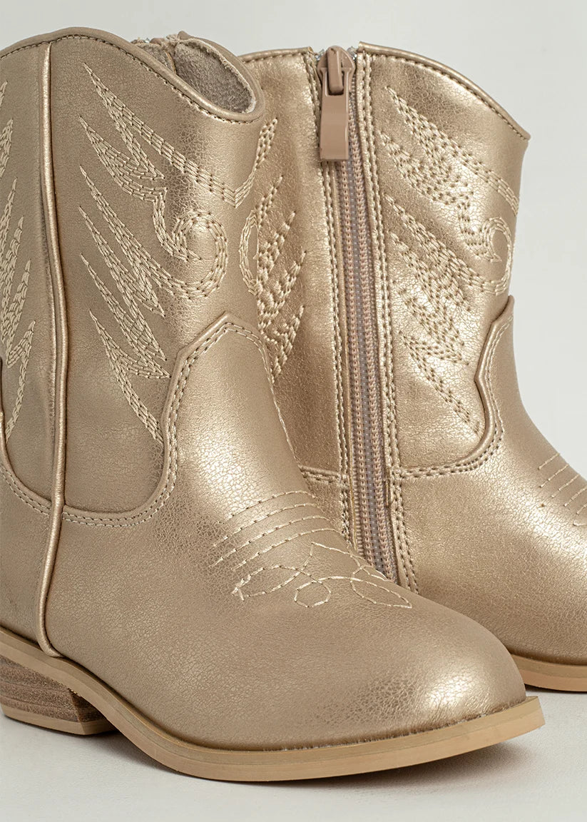 Zahara Mini Boot in Golden