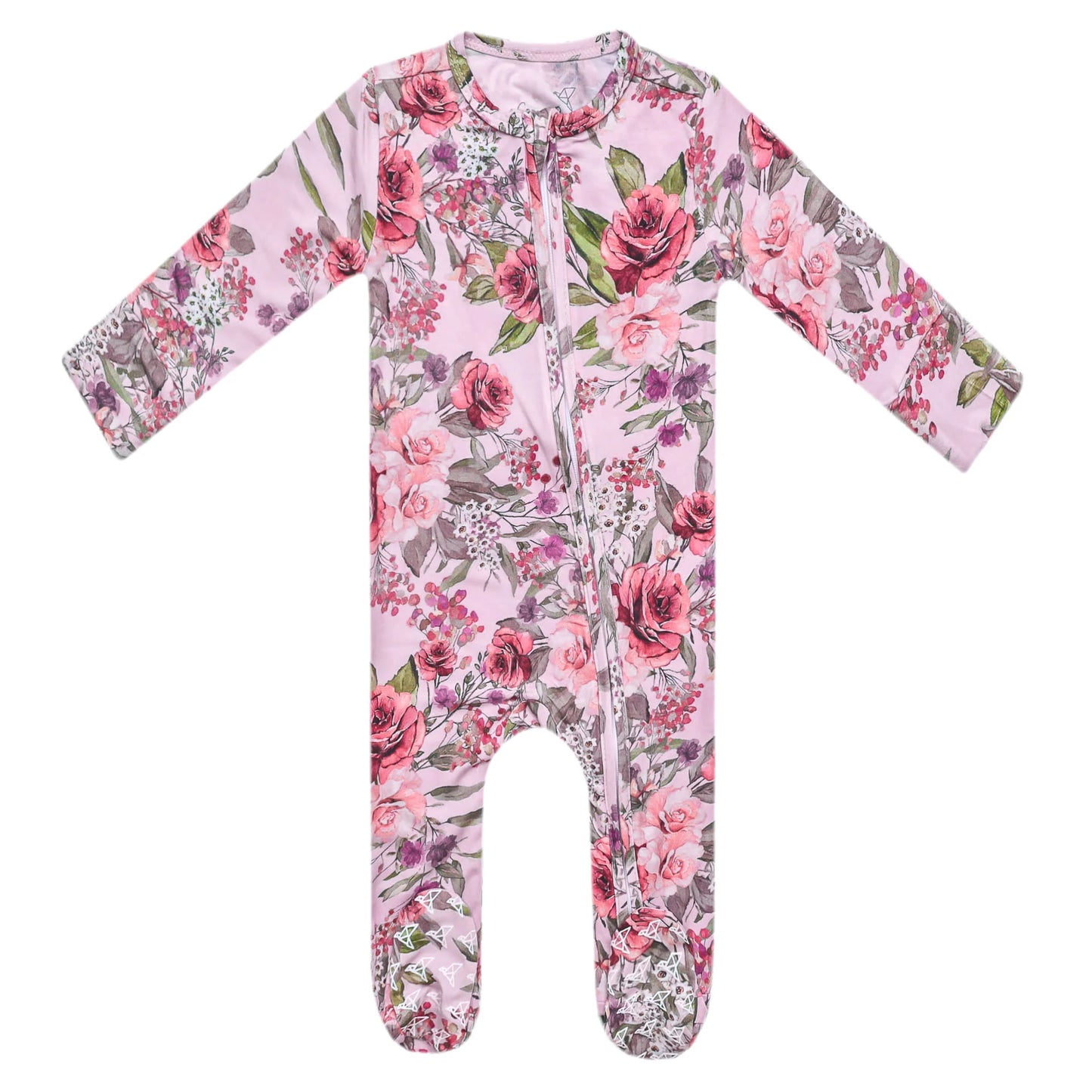 Deborah Zip-Up Footie Pajama - Doodlebug's Children's Boutique