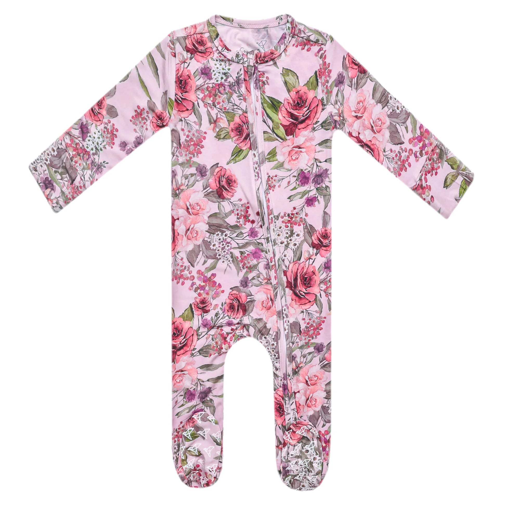 Deborah Zip-Up Footie Pajama - Doodlebug's Children's Boutique