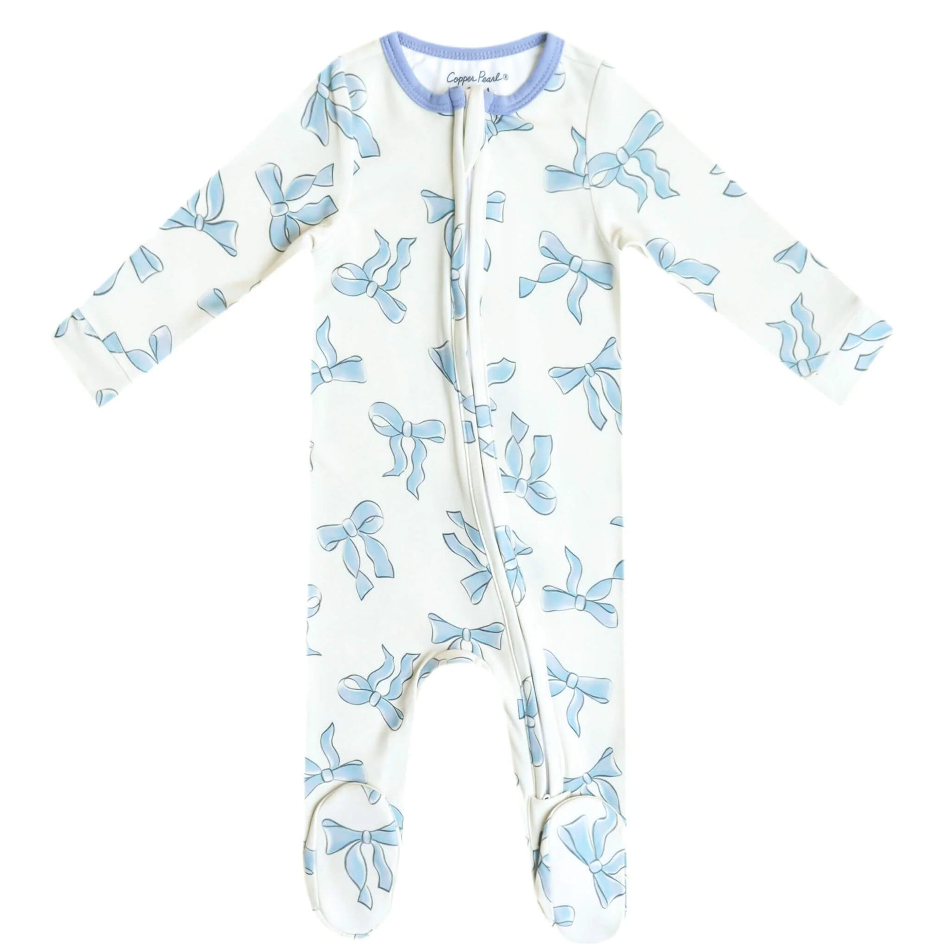 Daphne Zip-Up Footie Pajama - Doodlebug's Children's Boutique