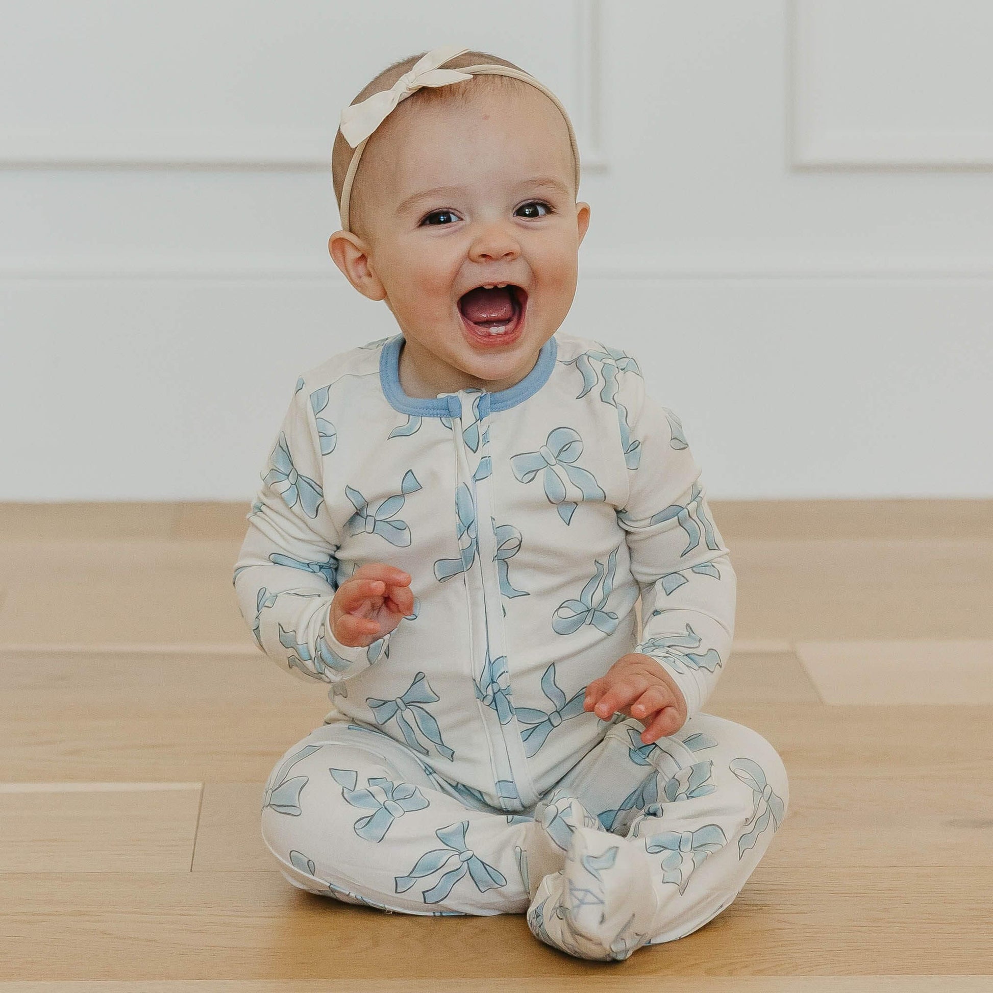 Daphne Zip-Up Footie Pajama - Doodlebug's Children's Boutique