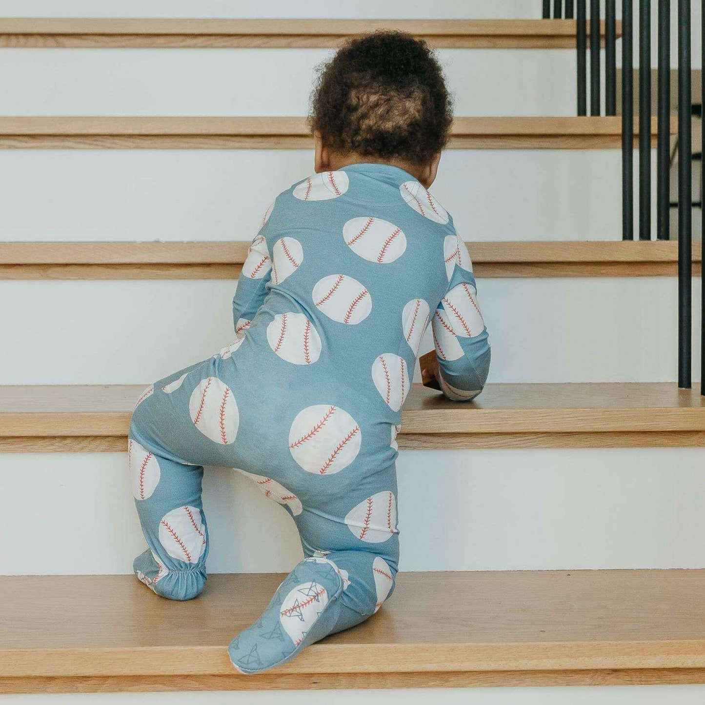 Slugger Zip-Up Footie Pajama - Doodlebug's Children's Boutique