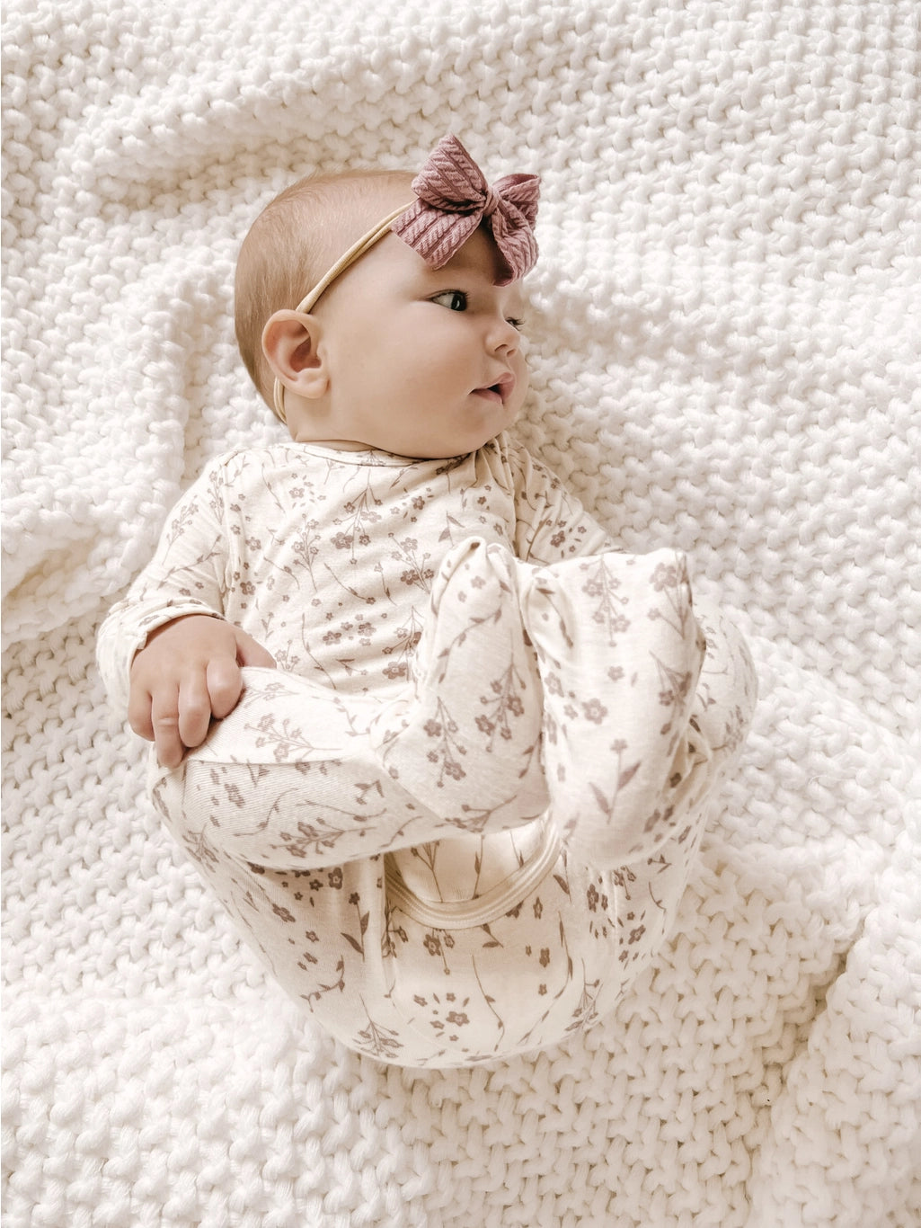 Convertible Pajama in Dainty  - Doodlebug's Children's Boutique