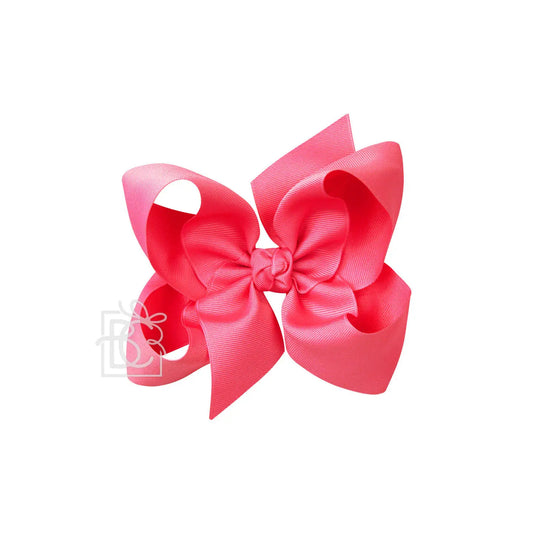 Jumbo Bow in Neon Pink  - Doodlebug's Children's Boutique