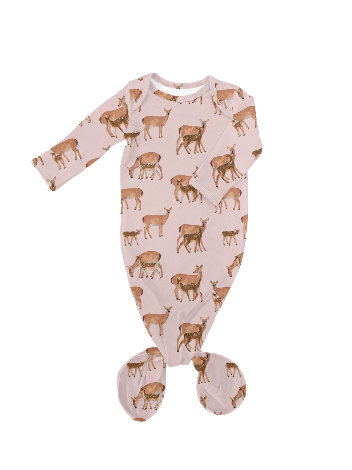 Does & Fawns Knotted Gown - Doodlebug's Children's Boutique