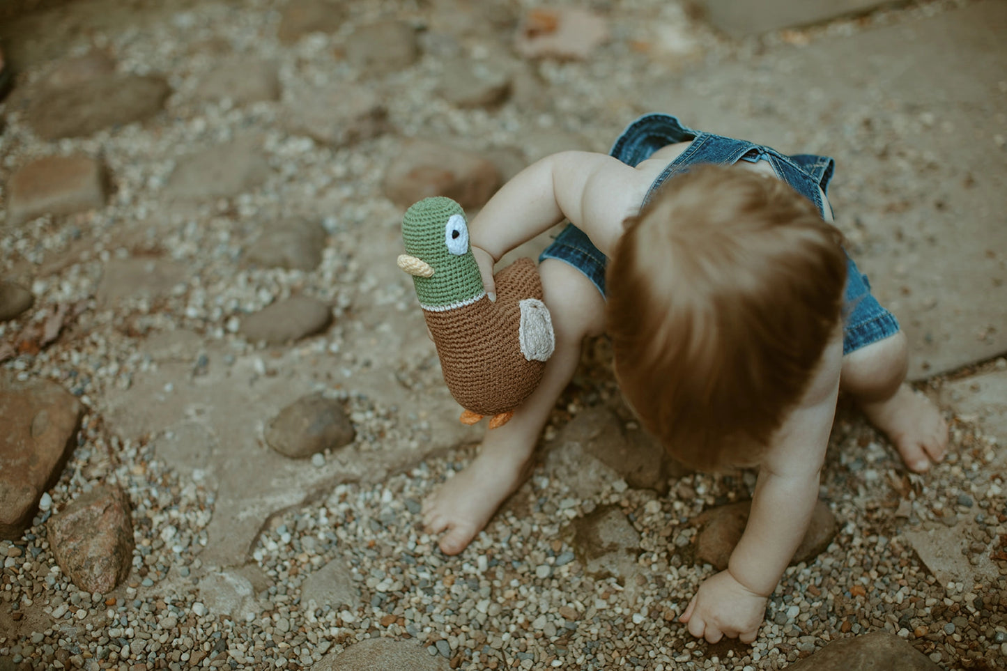 Plush Mallard Duck Rattle  - Doodlebug's Children's Boutique