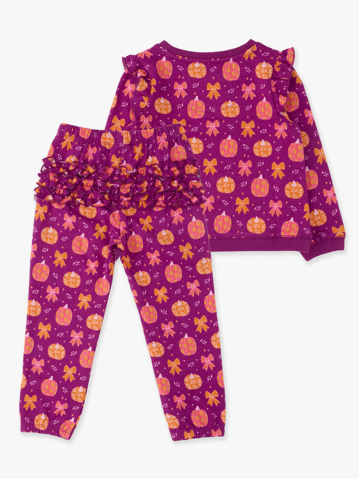 Pumpkins & Bows Flutter Jogger Set