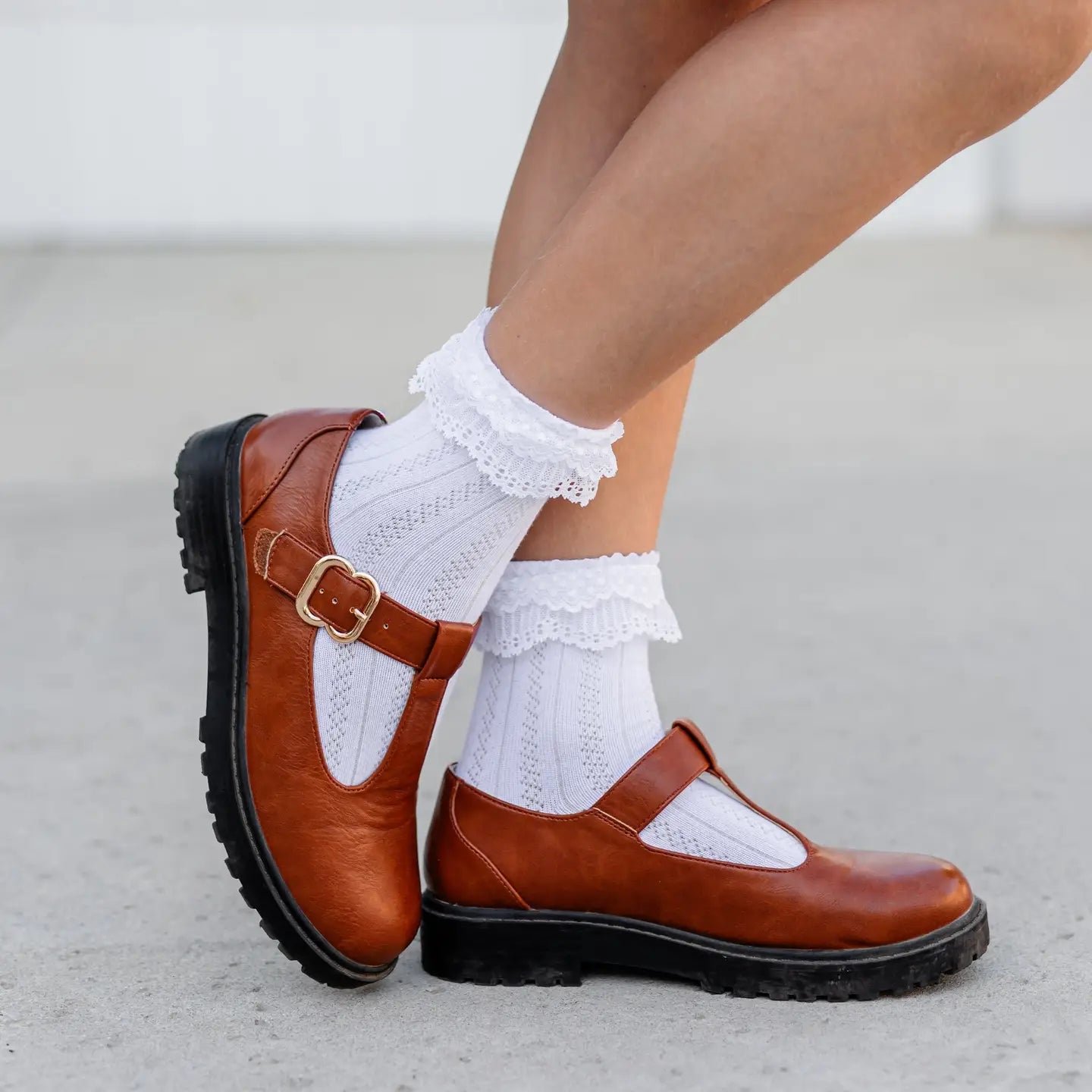 Lace Bobby Socks in White - Doodlebug's Children's Boutique