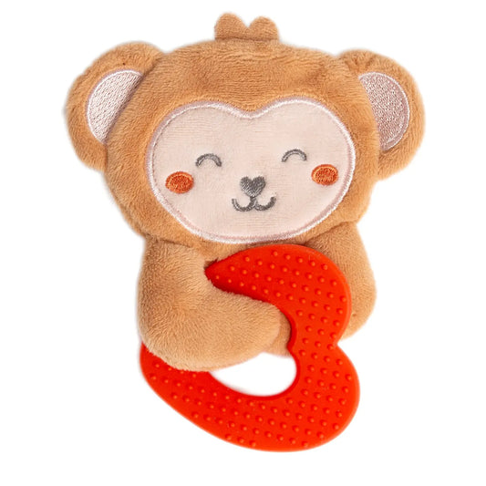 Monkey Crinkle Teether - Doodlebug's Children's Boutique