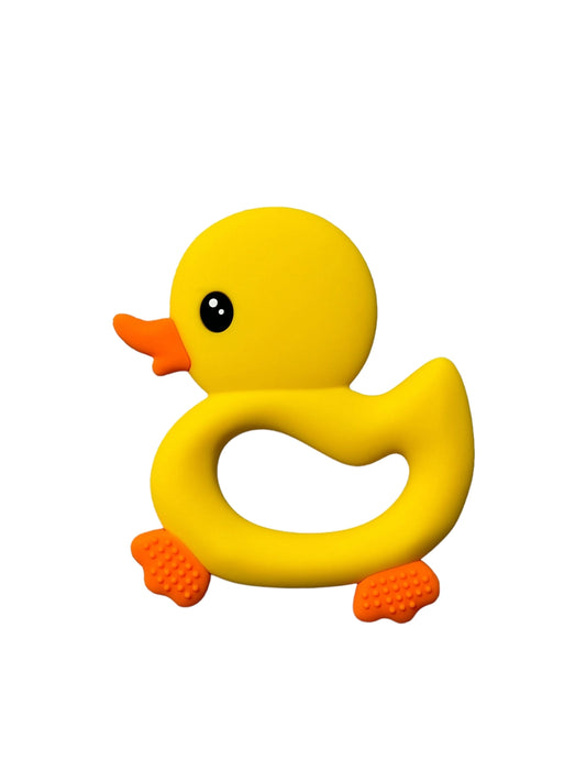 Silicone Ducky Teether - Doodlebug's Children's Boutique
