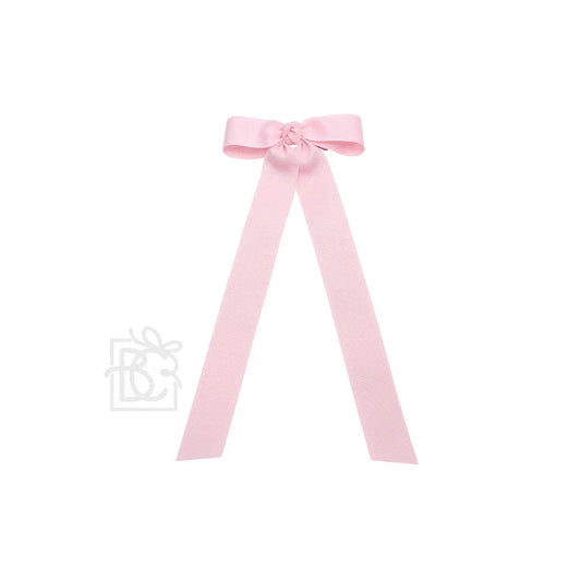 Flat Streamer Bow in Light Pink  - Doodlebug's Children's Boutique