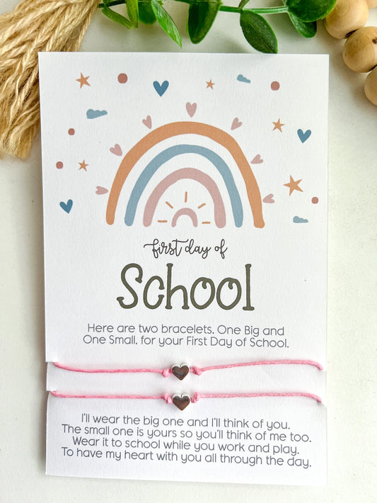 Boho Rainbow Back To School Wish Bracelet for Mommy and Me  - Doodlebug's Children's Boutique