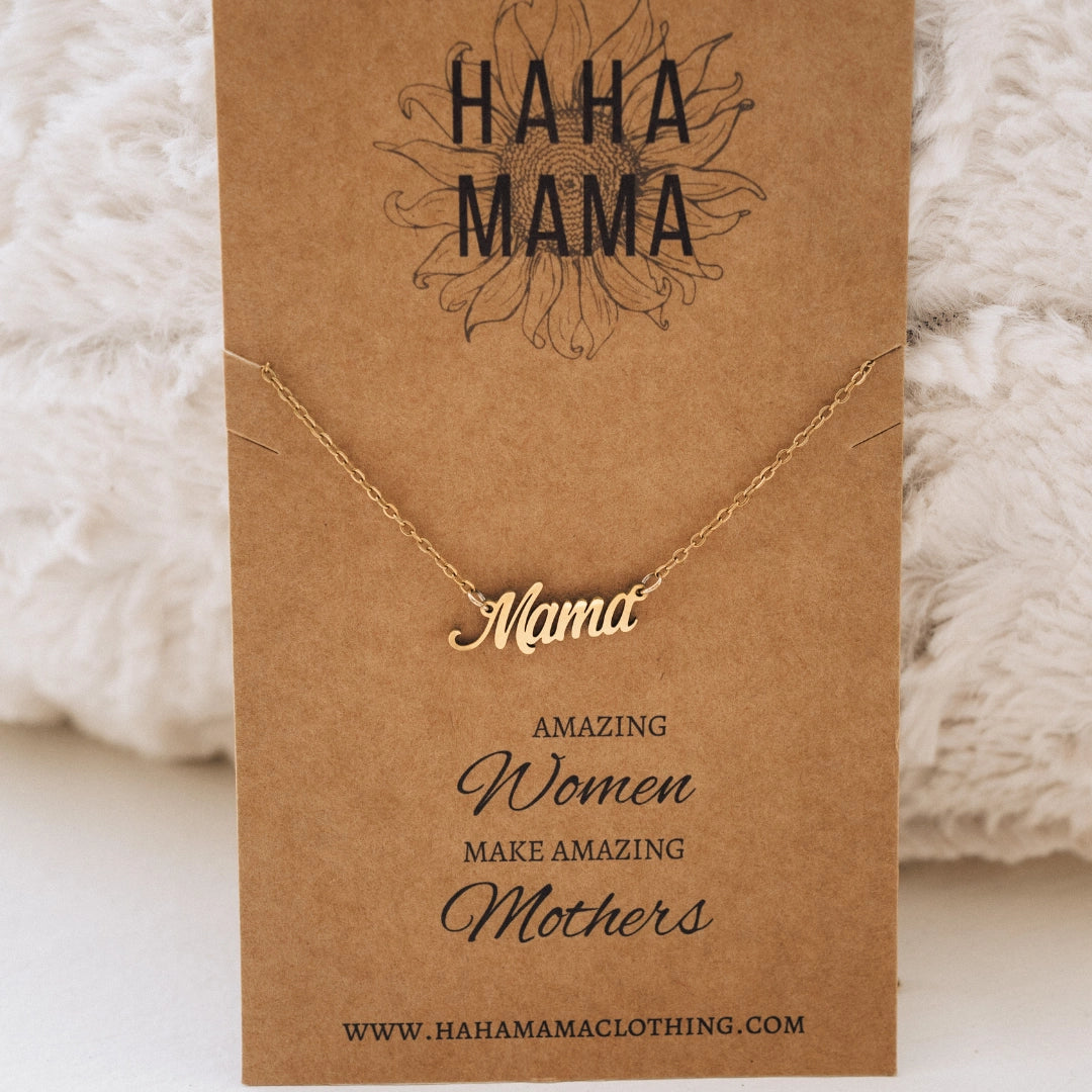 Dainty Mama Necklace - Doodlebug's Children's Boutique