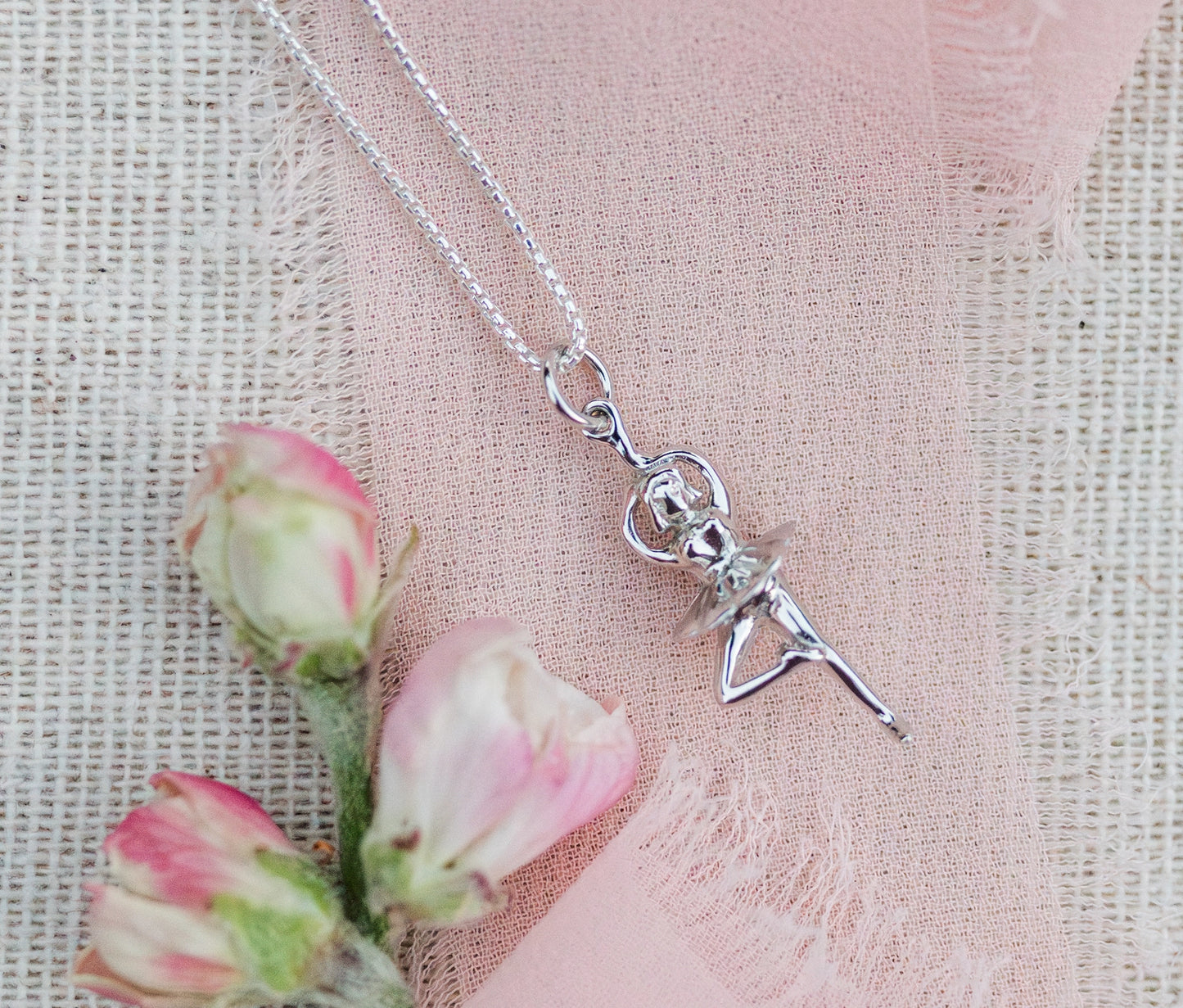 Sterling Silver Ballerina Necklace - Doodlebug's Children's Boutique