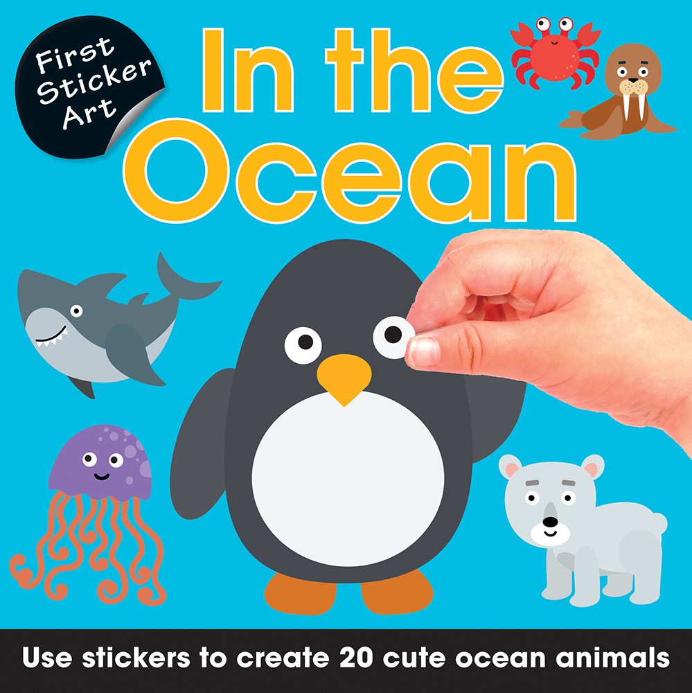 In the Ocean First Sticker Art Book  - Doodlebug's Children's Boutique