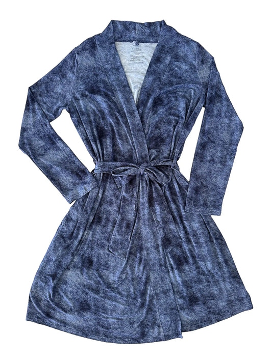Denim Print Mommy Robe - Doodlebug's Children's Boutique