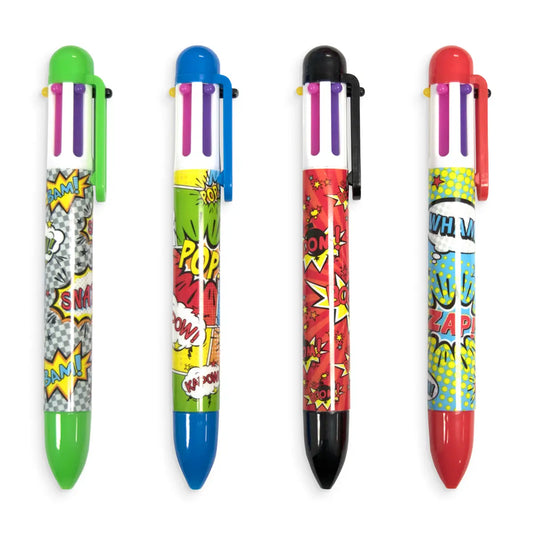 Comic Attack 6 Click Pen  - Doodlebug's Children's Boutique