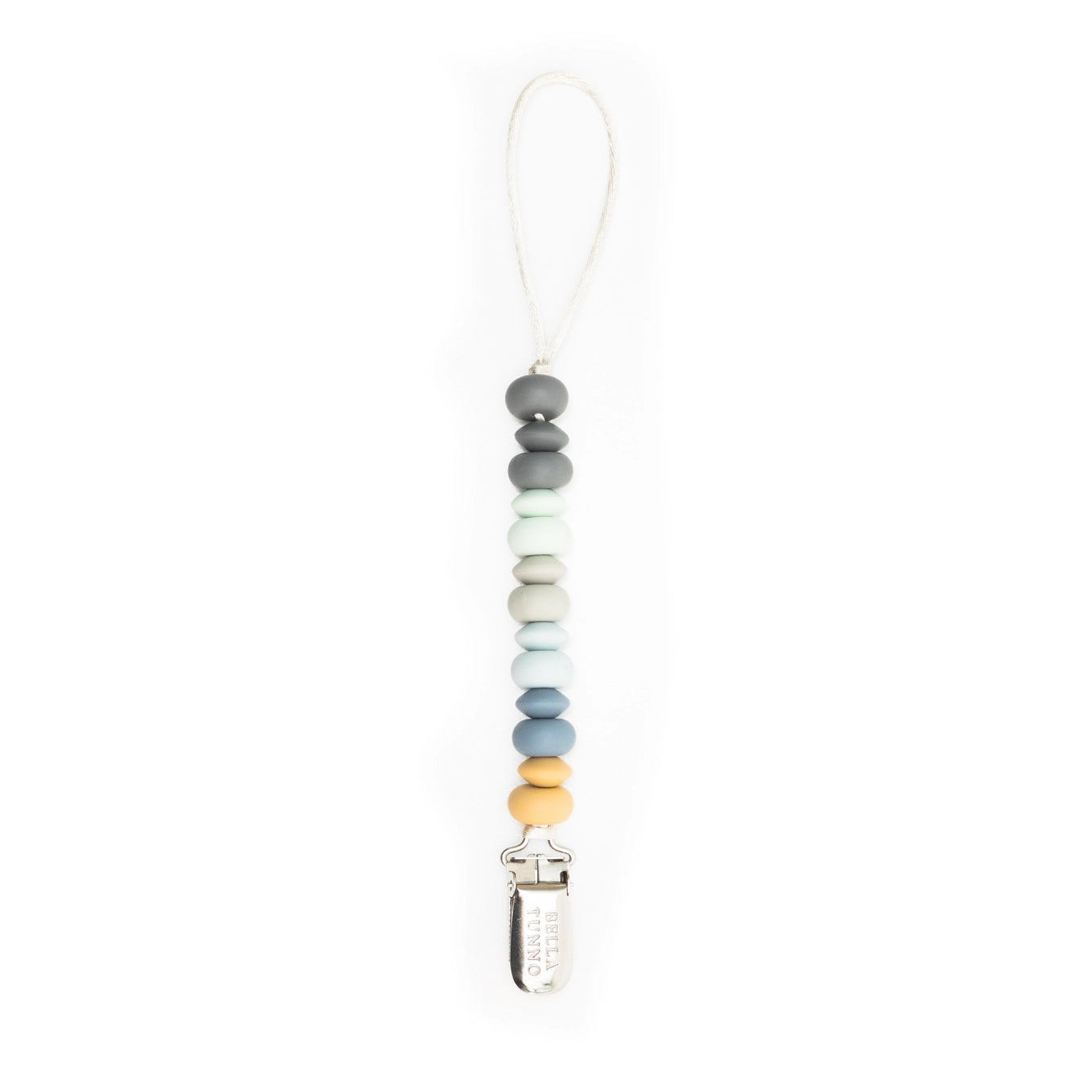 Blue Multi Pacifier Clip - Doodlebug's Children's Boutique