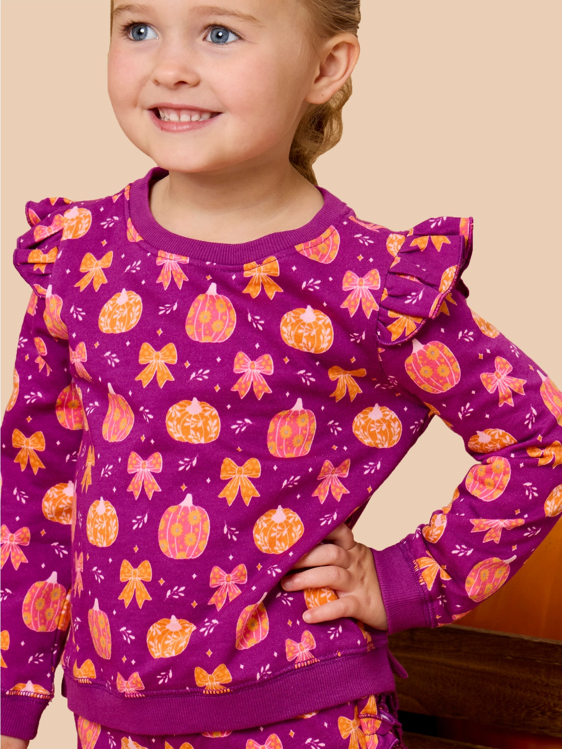 Pumpkins & Bows Flutter Jogger Set