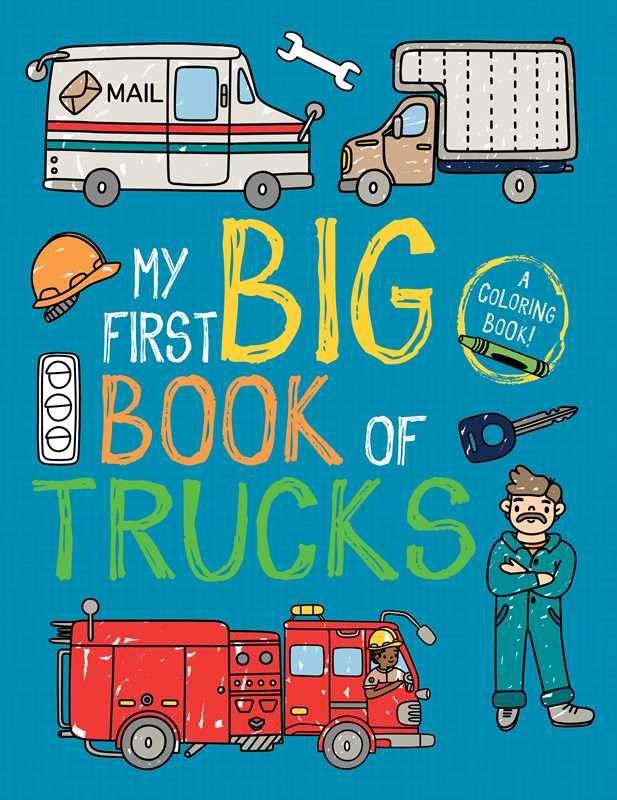 My First Big Book of Trucks Coloring Book - Doodlebug's Children's Boutique