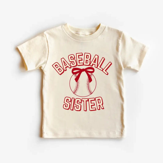 Baseball Sister Tee  - Doodlebug's Children's Boutique