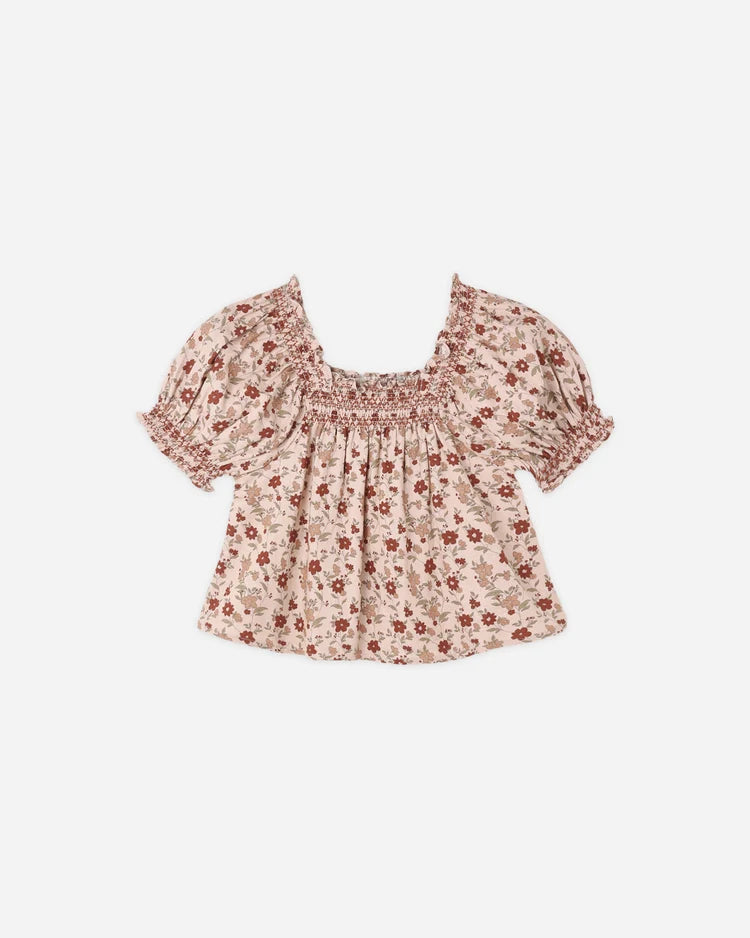 Ada Blouse in Pink Floral