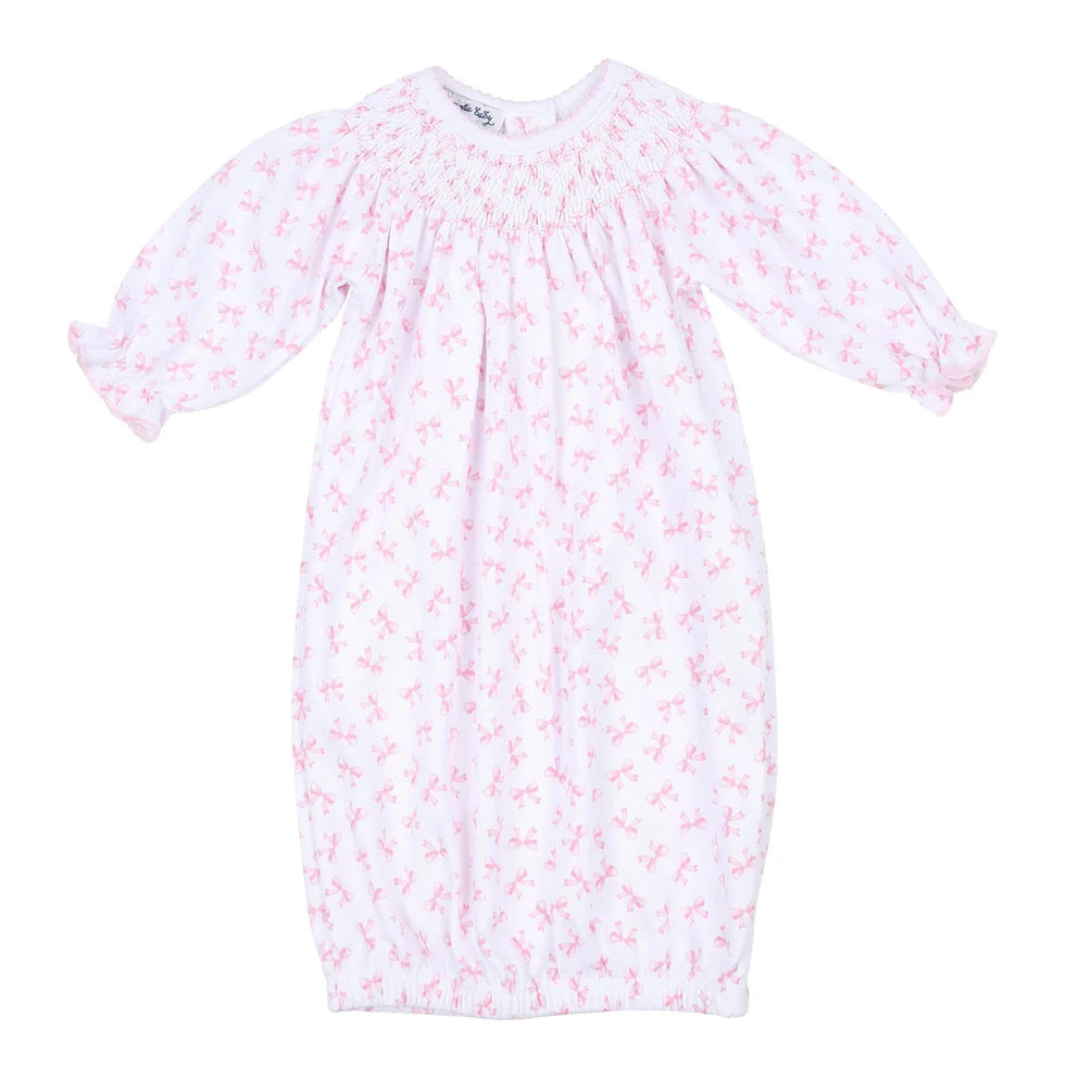 Baby Bows Bishop Gown  - Doodlebug's Children's Boutique