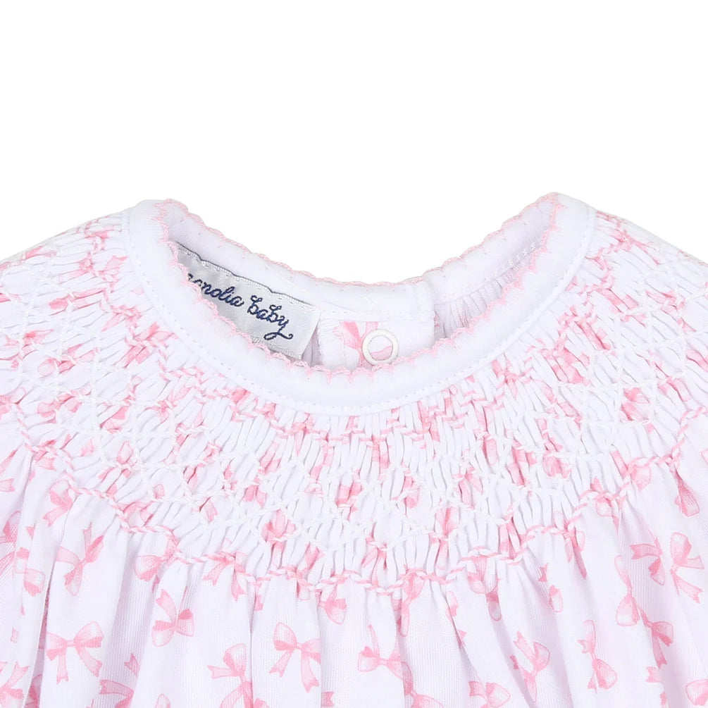 Baby Bows Bishop Gown  - Doodlebug's Children's Boutique