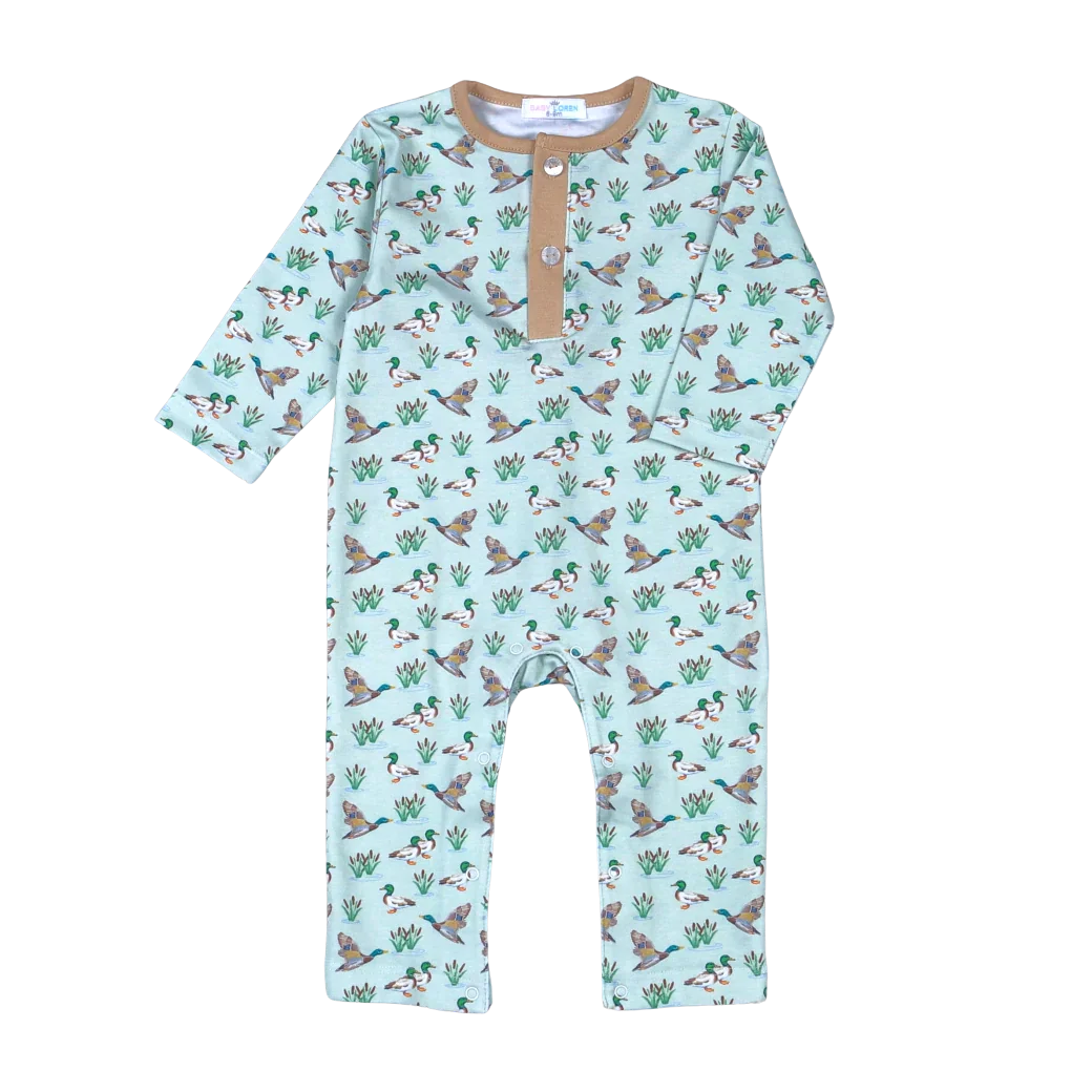Mallard Ducks Romper - Doodlebug's Children's Boutique