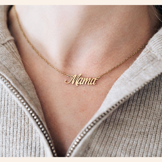 Dainty Mama Necklace - Doodlebug's Children's Boutique