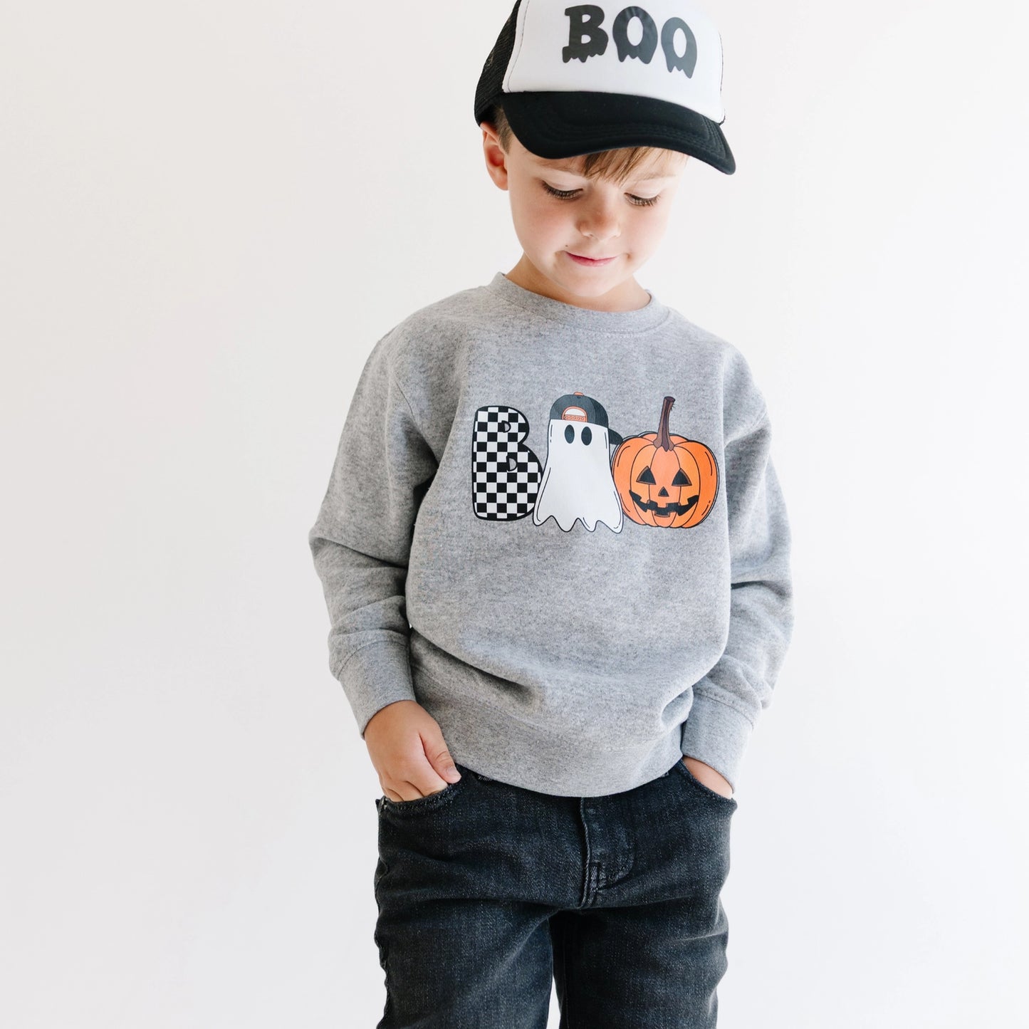 Boo Dude Sweatshirt - Doodlebug's Children's Boutique