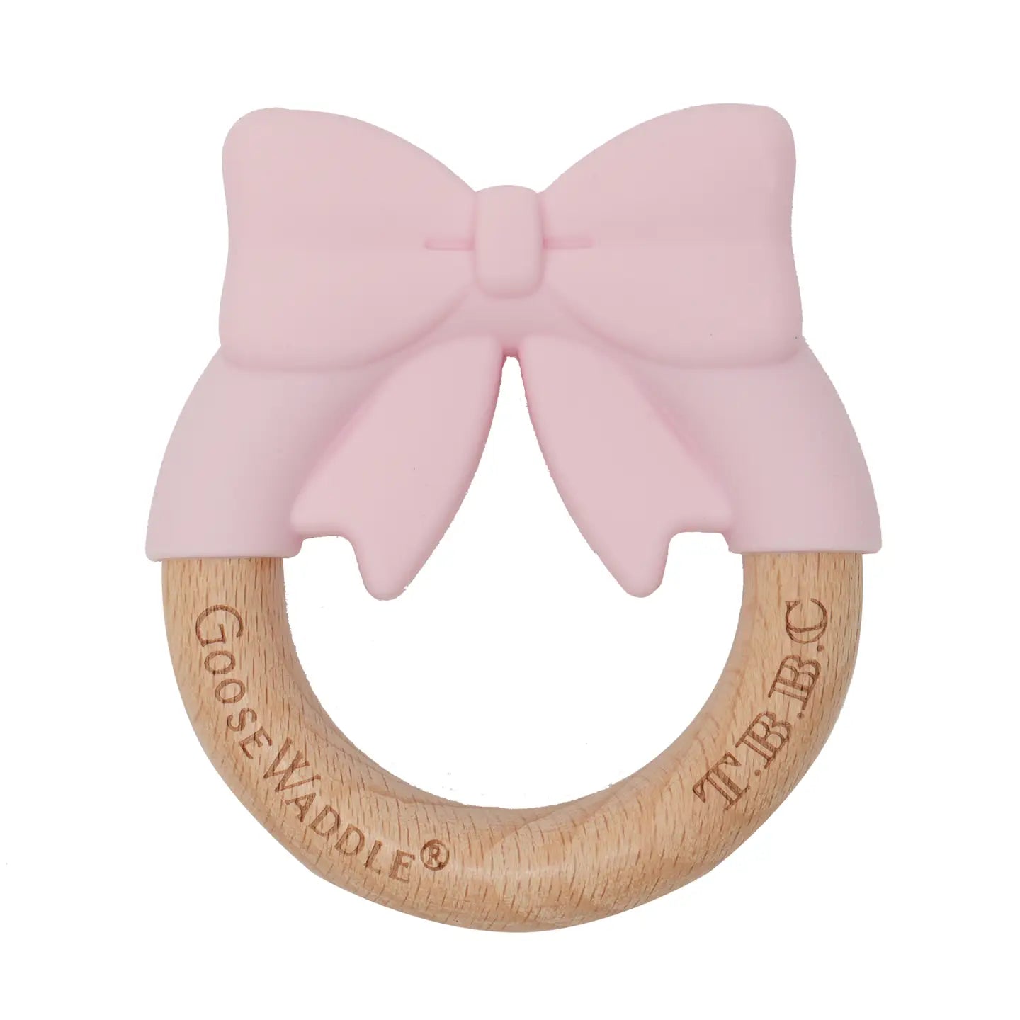 The Beaufort Bonnet Company Pink Bow Teether - Doodlebug's Children's Boutique