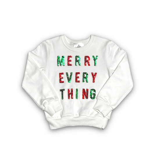 Merry Everything Sweatshirt  - Doodlebug's Children's Boutique