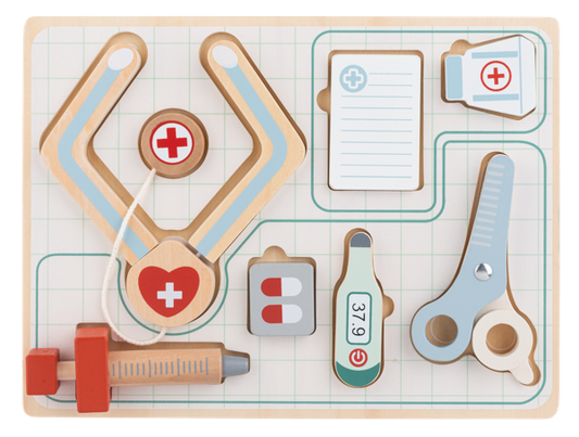 Wooden Doctor Puzzle Set - Doodlebug's Children's Boutique