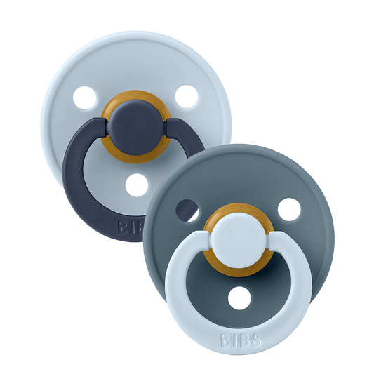 Studio Colour Pacifier Two Pack Fusion in Baby Blue and Petrol