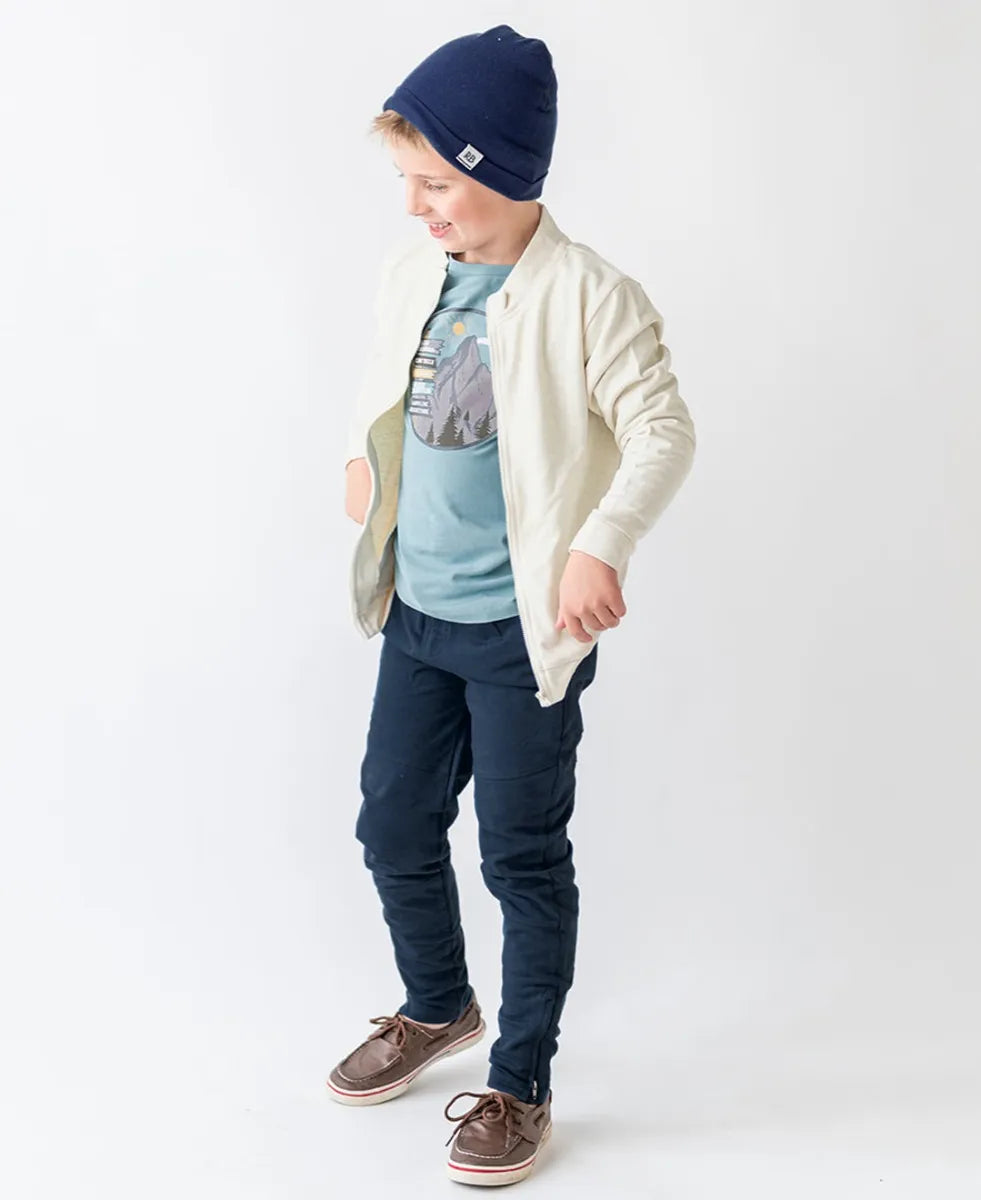 Navy Track Pants  - Doodlebug's Children's Boutique